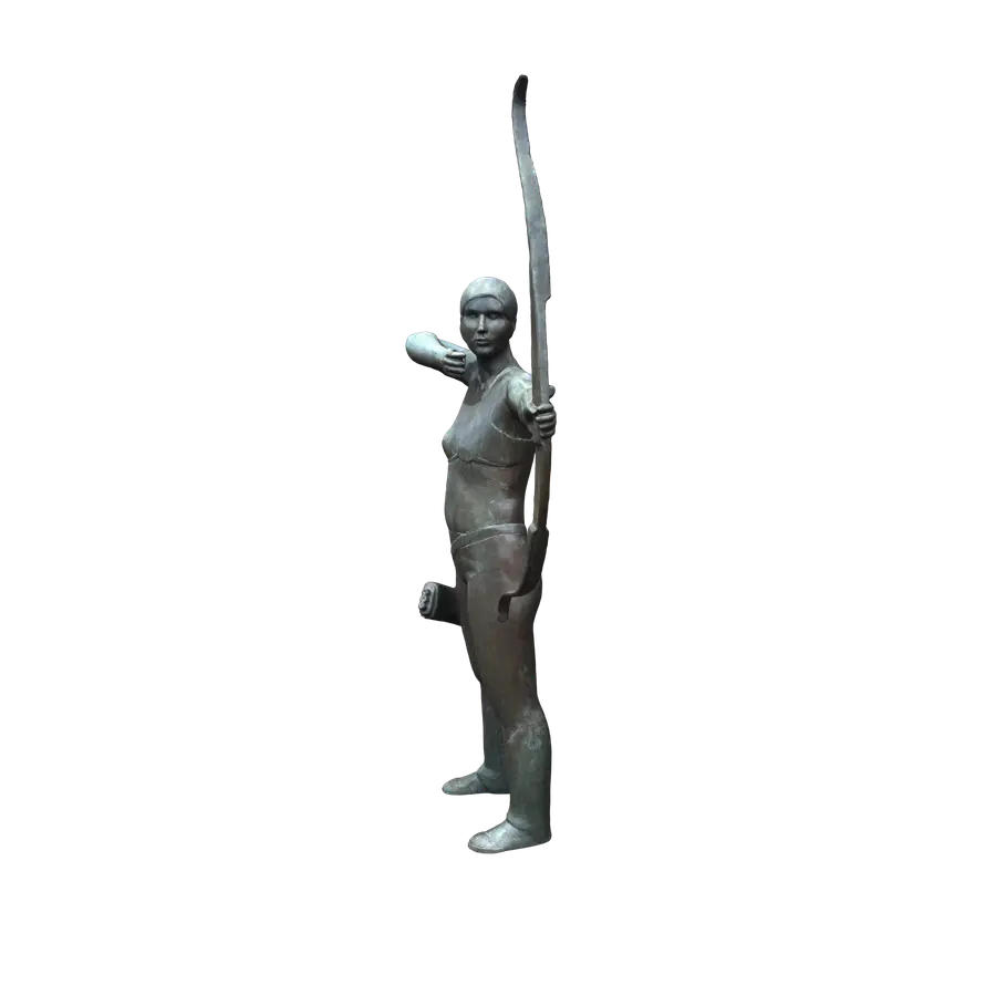 Schuetzenbrunnen (die Bogenschuetzin)