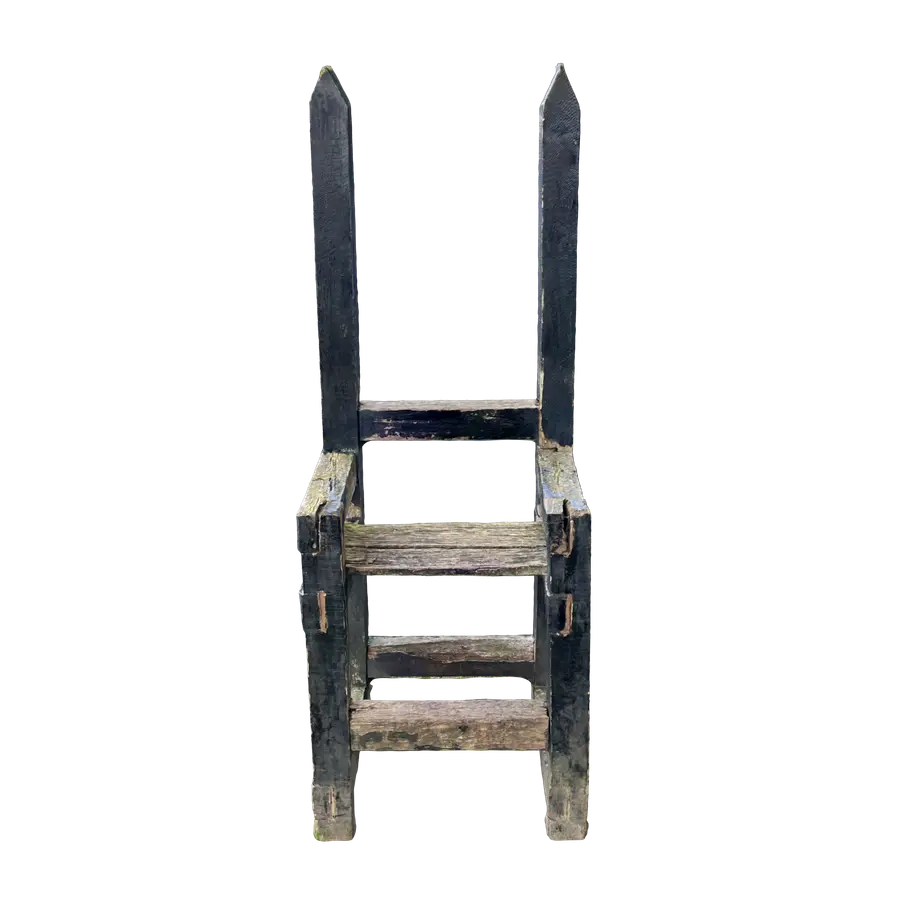 6-teiliges Skulpturenensemble, der Stuhl