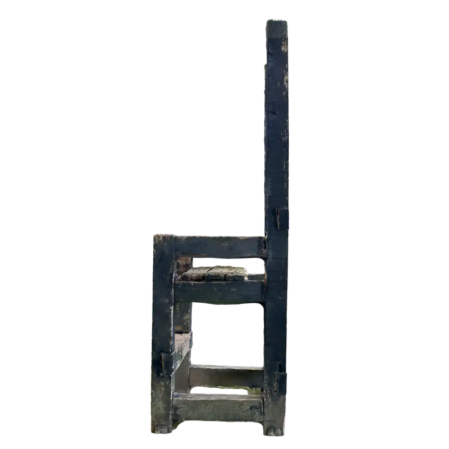 6-teiliges Skulpturenensemble, der Stuhl